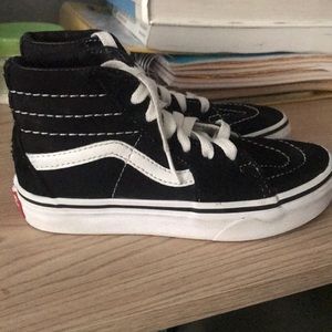 Kids high top black vans